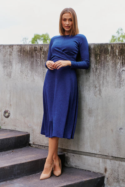 Zara Midi Dress - Cobalt Blue – minnie ...